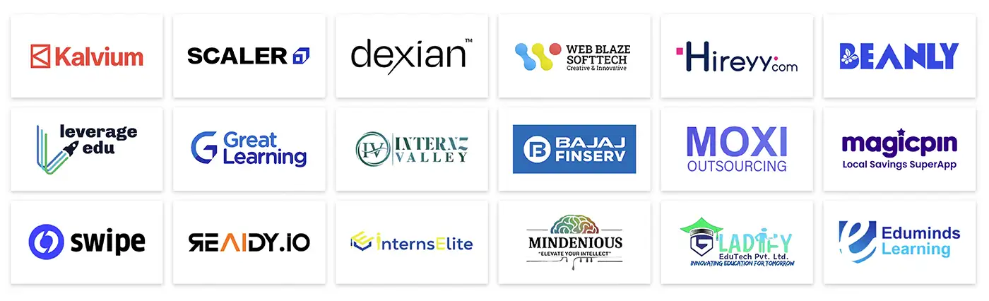 Hiring partners logos