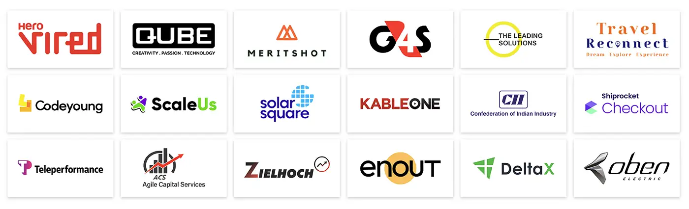 Hiring partners logos
